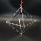 9-inch Merkaba Crystal Singing Pyramid Octahedron Playing Mallet Quartz Diamond Energy Healing Sound