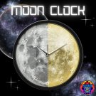 New Full Moon Celestial Glow In Dark Wall Clock Smart LED Lunar Eclipse Radium Home Decor Flat Earth