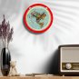 V4 Gleason Flat Earth 24-Hour Mechanism Wall Clock 12in/30cm Acrylic 1892 World Map Merch Gift