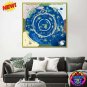30x30cm World Beyond Ice Wall Flat Earth Map Realm V2 Canvas Poster Extra Territory Land Antarctica