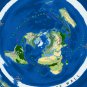 30x30cm World Beyond Ice Wall Flat Earth Map Realm V2 Canvas Poster Extra Territory Land Antarctica