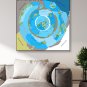 30x30cm World Beyond Ice Wall Flat Earth Map Realm V1 Canvas Poster Extra Territory Land Antarctica