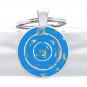 Flat Earth World Beyond Ice Wall Pendant Key-Chain V3 Antarctica Realm Terra Infinita Ring Keychain