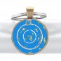 Flat Earth World Beyond Ice Wall Pendant Key-Chain V3 Antarctica Realm Terra Infinita Ring Keychain