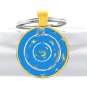 Flat Earth World Beyond Ice Wall Pendant Key-Chain V3 Antarctica Realm Terra Infinita Ring Keychain