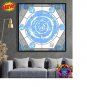 30x30cm Flat Earth Worldmap Canvas Print Poster World Beyond The Ice Wall Decor Terra Infinita Gift