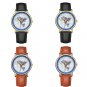 Blue Gleason's Flat Earth Wristwatch New Standard Map Watch World Plane Realm Black Band Men HQ Gift