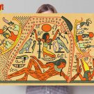 27x39inch 70x100cm Ancient Egyptian Flat Earth Cosmology Print Canvas Poster God Nut Geb Seb HD Art