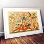 27x39inch 70x100cm Ancient Egyptian Flat Earth Cosmology Print Canvas Poster God Nut Geb Seb HD Art