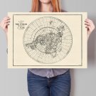 27x39inch 70x100cm World Map Shewing to be a Plane Flat Earth Canvas Print Poster 1893 Wall Art NASA