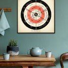 20x20inch | 50x50cm John Abizaid 1920 Flat Earth New Correct Map Poster Art Plane Stationary Surface