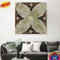 12x12inch 30x30cm Air France Flat Earth 1948 World Map Poster Art Lucien Boucher Paris Canvas Print