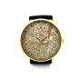 Psalter 1265 Flat Earth Map Wristwatch Black Band Medieval World Watch Jerusalem Jesus Old Art Gift