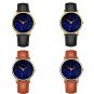 Flat Earth Zodiac Star Chart Constellation Map Wristwatch Brown Band Dome Firmament Sky HD Men Watch