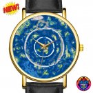 Beyond The Ice Wall Wristwatch V3 Black Band Flat Earth World Map Terra Infinita Watch NASA Lies Art