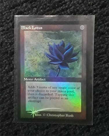 ブラックロータス プレイマット black lotus foil mtg gp