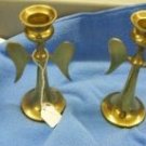 Pair of Metal Candleholders from Peru.