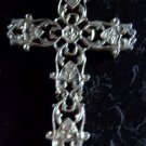 Lg Vintage Brass Cross Necklace by Fernando Py