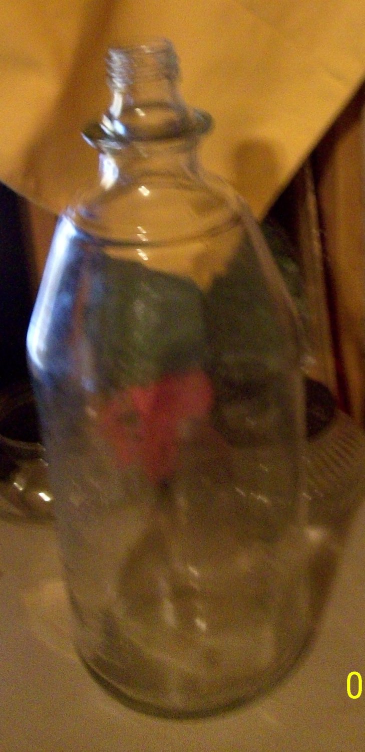 2liter Glass Coke Bottle with American Indian screw off metal cap