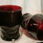 One pair of Avon Ruby Red Tumblers.
