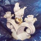 Gerold Porzellan Bird Figurine Candlestick Candle Holder
