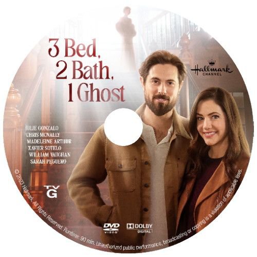 3 BED, 2 BATH, 1 GHOST DVD 2023 HALLMARK MOVIE