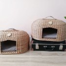 Wicker Cat House, Portable House,Soft Cat Bed, Cozy House, Cat Cave, Pet House