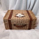wicker toy basket, Handwoven Storage Basket, handmade storage chest, wicker chest