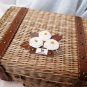 wicker toy basket, Handwoven Storage Basket, handmade storage chest, wicker chest