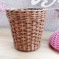 Wicker Basket Pink Ice Cream, Baby Storage Basket, Wicker Decor Nursery, Original Storage Basket