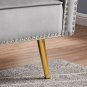 Futon Sofa Bed, Velvet Upholstered Modern Convertible Folding Futon Lounge Couch