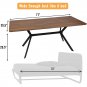 71"x35.5" Dining Table Mid-Century Vintage Kitchen Table for 4-6 Person