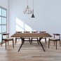 71"x35.5" Dining Table Mid-Century Vintage Kitchen Table for 4-6 Person