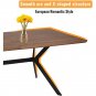 71"x35.5" Dining Table Mid-Century Vintage Kitchen Table for 4-6 Person