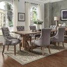 7-Piece Dining Table Set Pine Wood includes dining table and 6 chairs