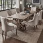 7-Piece Dining Table Set Pine Wood includes dining table and 6 chairs