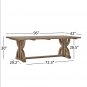 7-Piece Dining Table Set Pine Wood includes dining table and 6 chairs