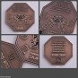 COMPLETE ZODIAC SET OF 12 ANTIQUE COPPER 2" ASTROLOGICAL SIGN CHALLENGE COIN