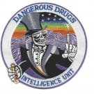 4.5" DEA DRUG  INTELLIGENCE UNIT DANGEROUS DRUGS EMBROIDERED PATCH