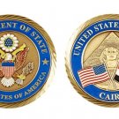 UNITED STATES EMBASSY CAIRO EGYPT CROSSED FLAGS 2"  CHALLENGE COIN