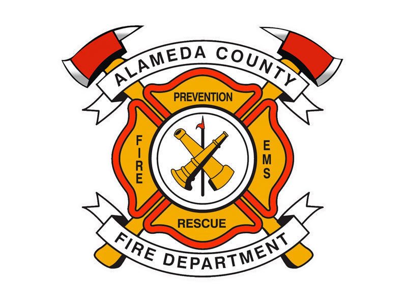 ALAMEDA COUNTY FIRE DEPARTMENT 4" HELMET BUMPER STICKER DECAL USA MADE