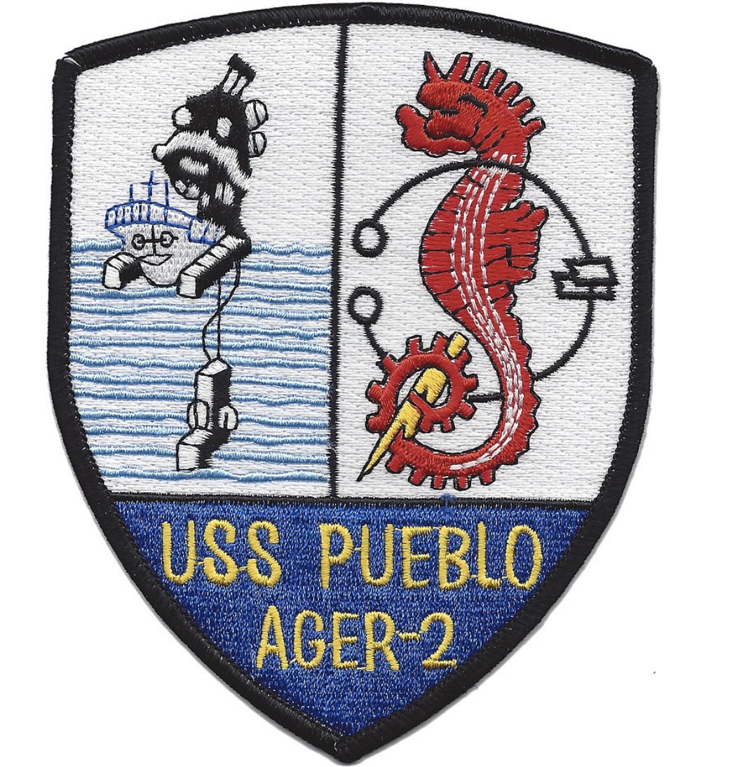 5" NAVY USS PUEBLO AGER-2 EMBROIDERED PATCH