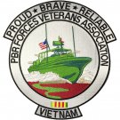 11" VIETNAM PBR FORCES VETERAN ASSOCIATION EMBROIDERED JACKET PATCH