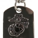 MARINE CORPS  HEART I LOVE MY MARINE EGA LADIES ENGRAVABLE DOG TAG WITH CHAIN