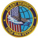 NAVY SILENT SERVICE SUBMARINE COLD WAR VETERAN 4" EMBROIDERED  PATCH