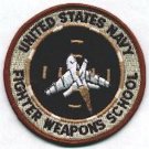 3" USN NAVY FWS FIGHTER WEAPONS SCHOOL GRADUATE DESERT EMBROIDERED JACKET PATCH