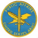 ARMY PUBLIC AFFAIRS   4" EMBROIDERED MILITARY BRANCH  PATCH