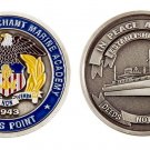 MERCHANT MARINE ACADEMY 1943 KINGS POINT 2" CHALLENGE COIN