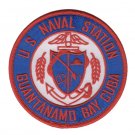 4" NAVY NAVAL STATION GUANTANAMO BAY CUBA EMBROIDERED PATCH