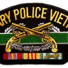 ARMY MILITARY POLICE VIETNAM VETERAN  EMBROIDERED SERVICE RIBBON 6" PATCH